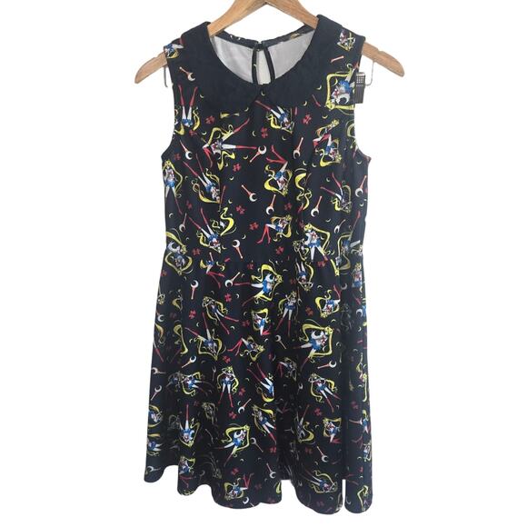 Sailor Moon Crystal Usagi All Over Print Collar Sleeveless Dress - Picture 1 of 3